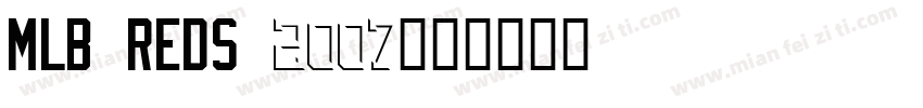 MLB Reds 2007字体转换